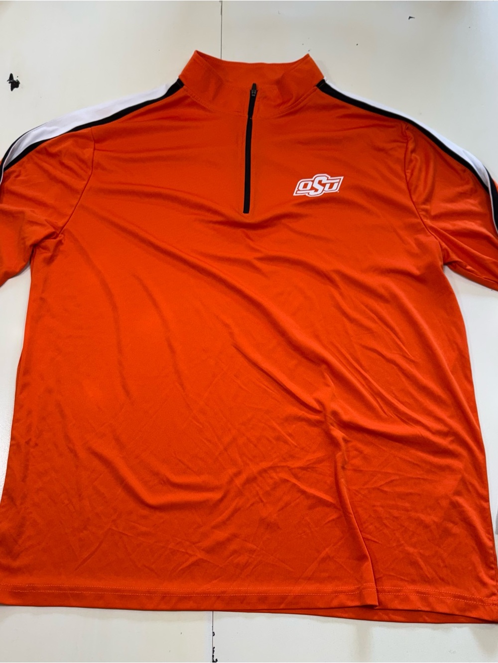 Colosseum Men's Oklahoma State Cowboys 1/4 Zip Pullover Shirt (XXL)